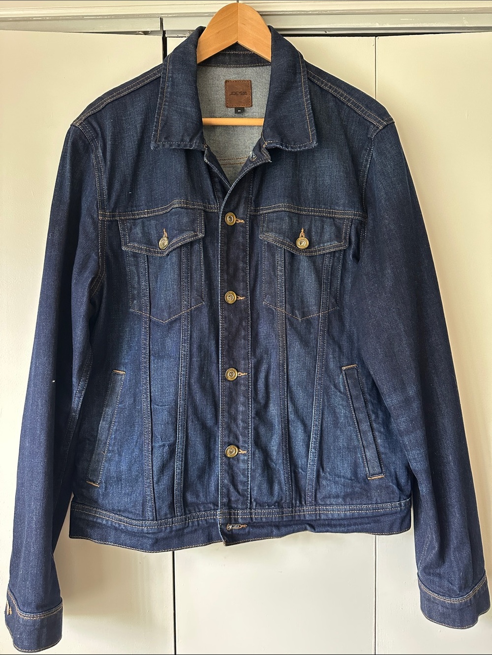 Joe's Jeans Anthony Dark Wash Denim Trucker Jacket